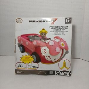 KNEX Mario Kart 7 Princess Peach Birthday Girl Kart Building Set Nintendo New
